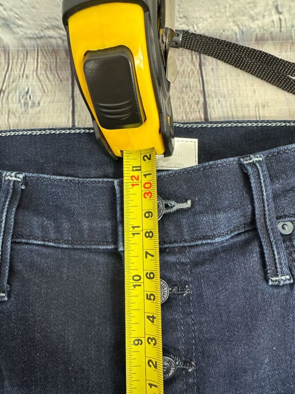 Mother jeans high waisted pixie rail skimp button fly size 27 - Picture 8 of 10